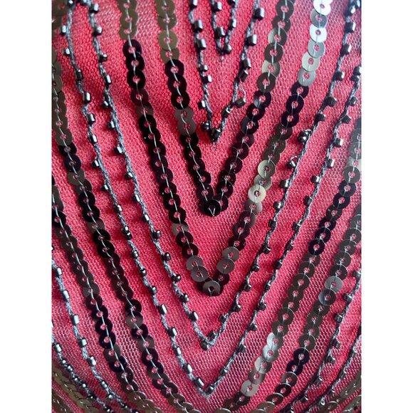 Fundaisy 1920s Flapper Sequin Dress with Fringe - Picture 8 of 10